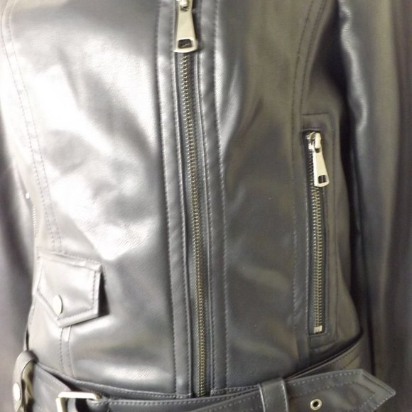 Express Faux Leather Jacket- Women's Small - Picture 4 of 10